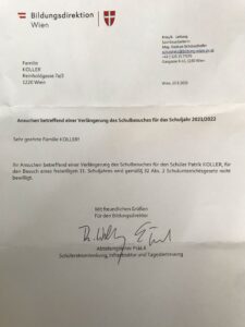 Ablehnung Verlängerung Schulbesuch