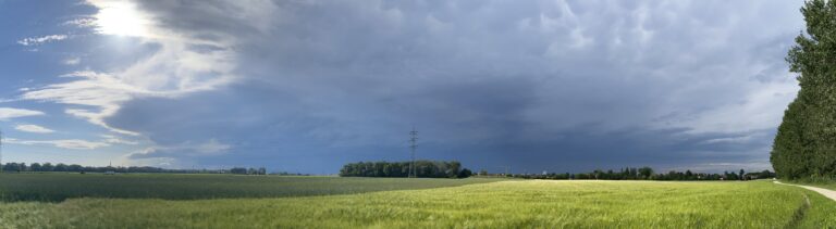 Wenn die Sonne den Regenwolken weicht